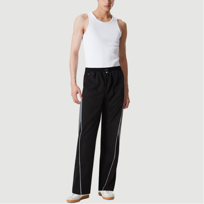 Spliced straight hip-hop sweatpants
