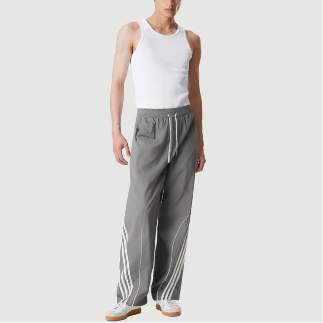 Loose drawstring elastic waist pants