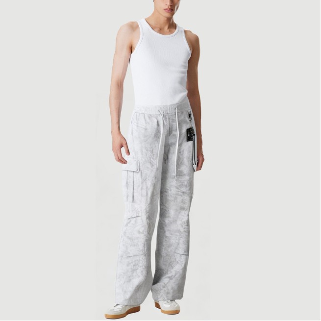 Loose draped wide-leg casual pants