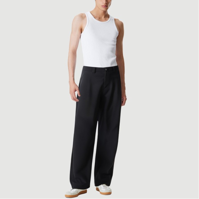 Scimitar pants pleated casual trousers