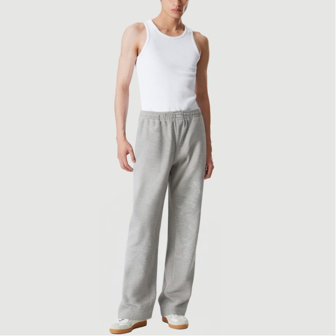 Elastic waist wide leg flared trousers
