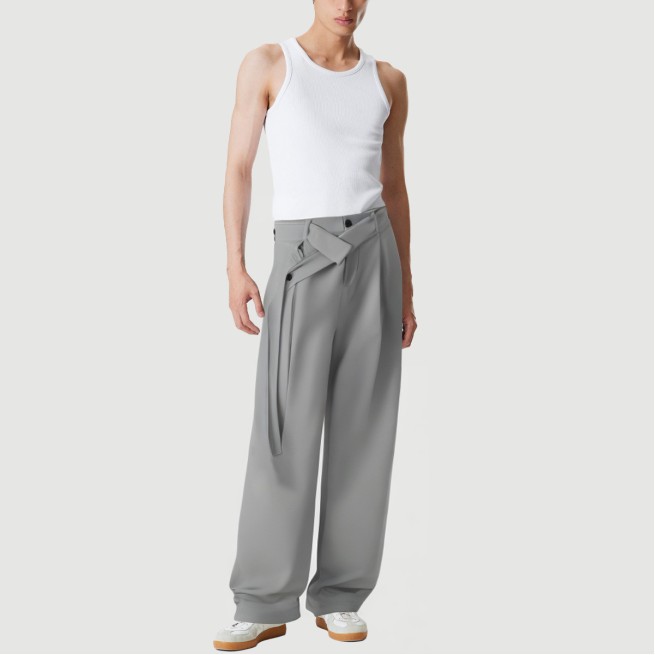 Vintage high-quality wide-leg trousers