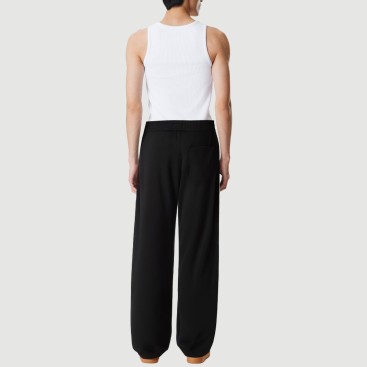 Men's new straight-leg zipper sports pants