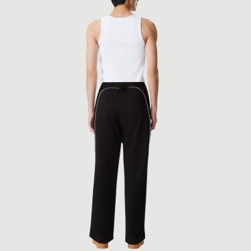 Spliced straight hip-hop sweatpants