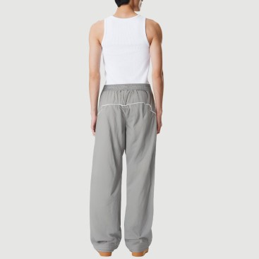 Loose drawstring elastic waist pants