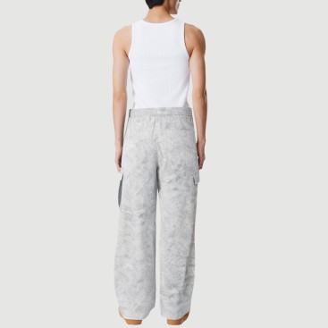 Loose draped wide-leg casual pants