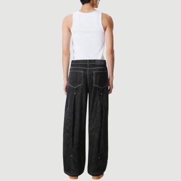 Vintage Loose Fit Wide Leg Trousers