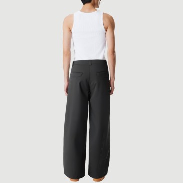 Scimitar pants pleated casual trousers