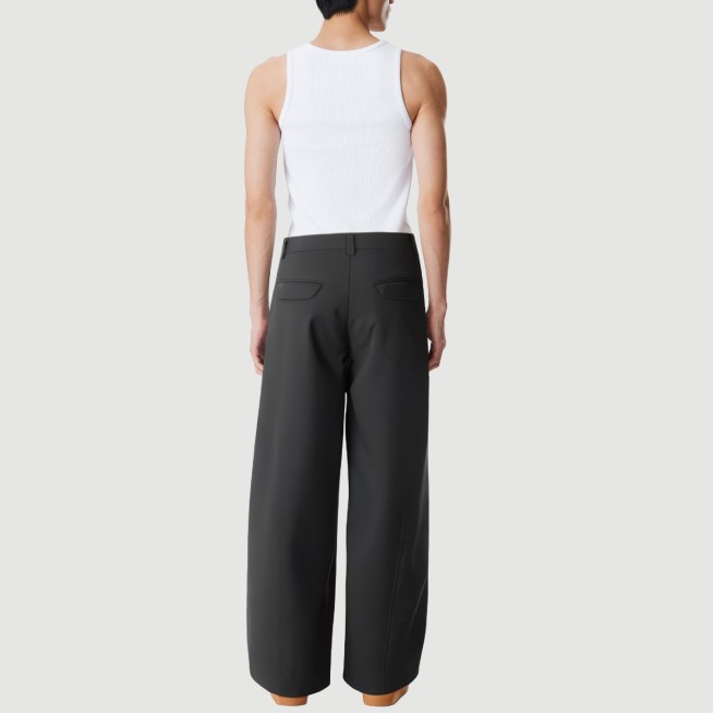 Scimitar pants pleated casual trousers