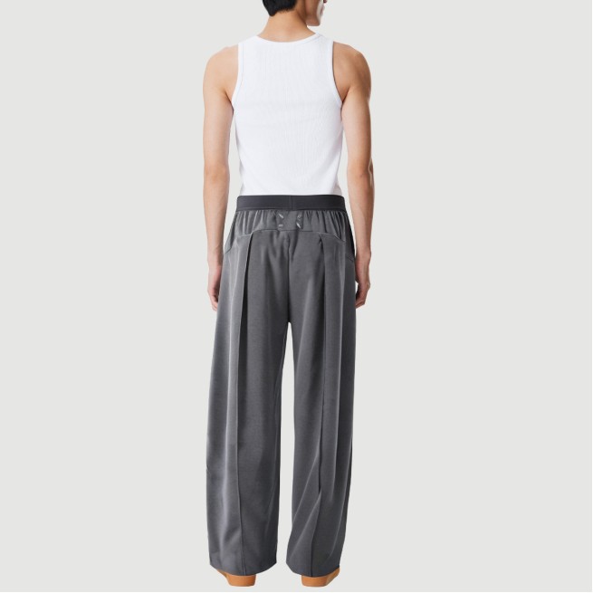 Ice silk polyester high drape trousers