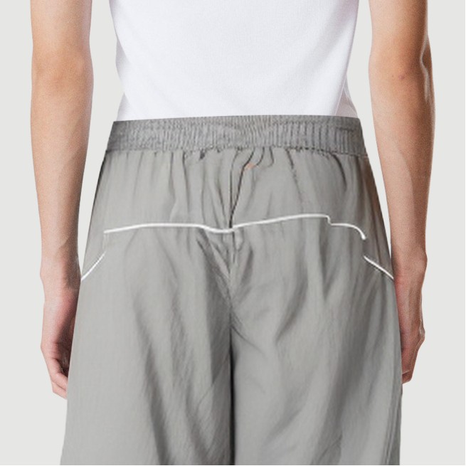 Loose drawstring elastic waist pants