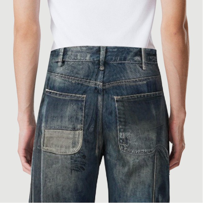 Trendy wide-leg adjustable trousers