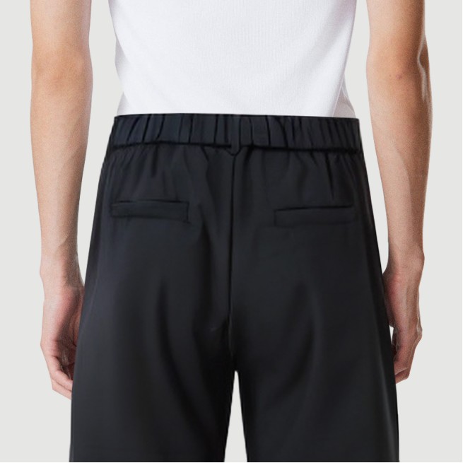 Men's straight-leg patchwork trousers