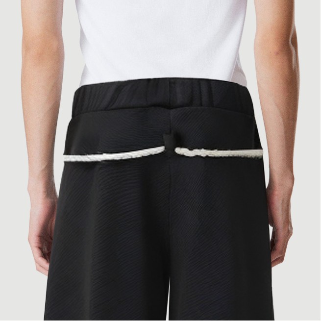 Men's printed layered loose-fitting sweatpants