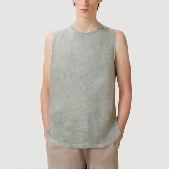 Breathable Lightweight Acid Wash Men's Vest