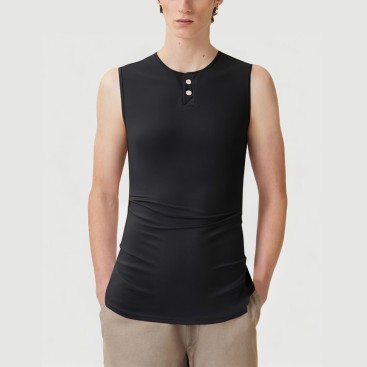 Breathable quick-drying cotton-polyester blend vest