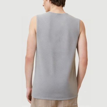 Washed cotton street style vest