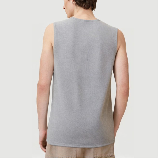 Washed cotton street style vest