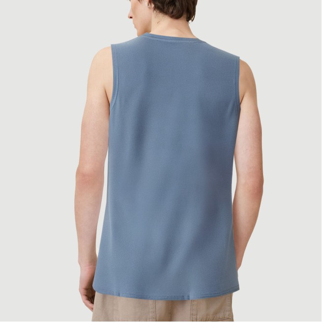 Men's high collar breathable sleeveless vest