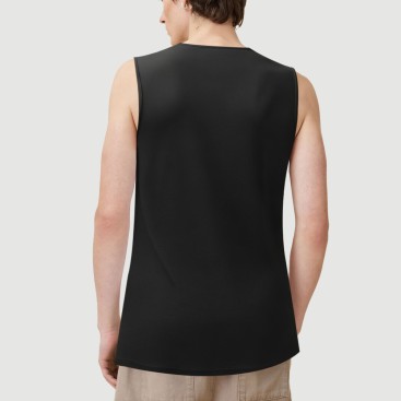 Breathable quick-drying cotton-polyester blend vest