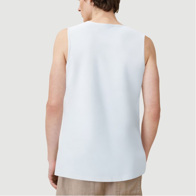Straight Rib Crew Neck Fitness Tank Top