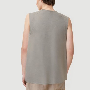 Casual sports style batik vest