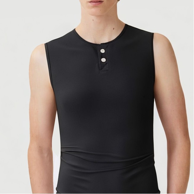 Breathable quick-drying cotton-polyester blend vest