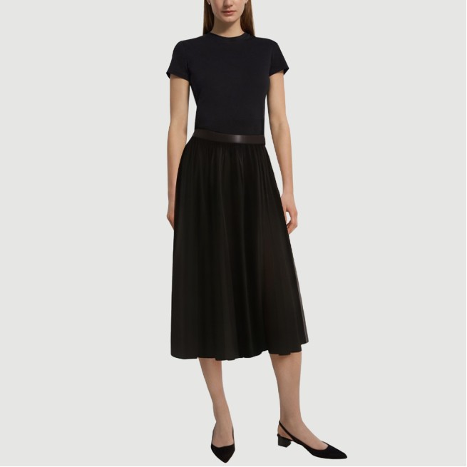 Casual breathable polyester A-line skirt
