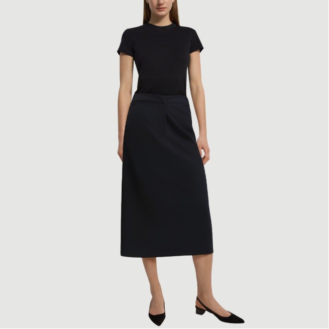 Black Zippered Back Maxi Dress