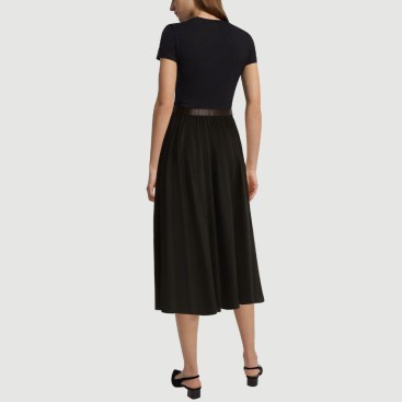 Casual breathable polyester A-line skirt
