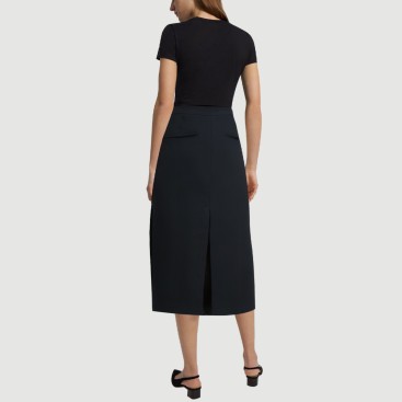 Black Zippered Back Maxi Dress