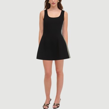 Sweet striped suspender dress
