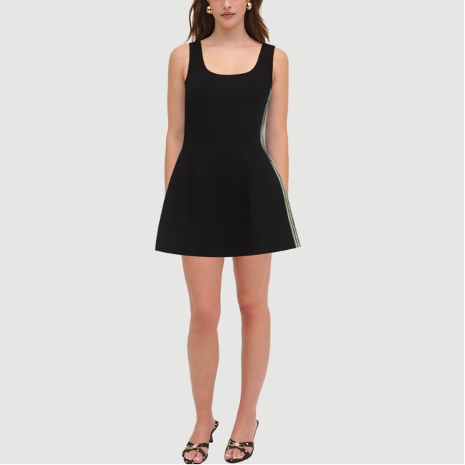 Sweet striped suspender dress