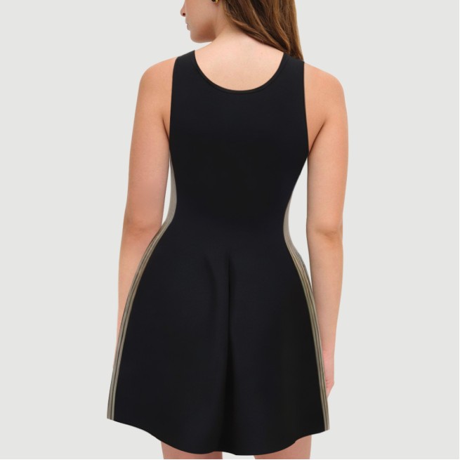 Sweet striped suspender dress