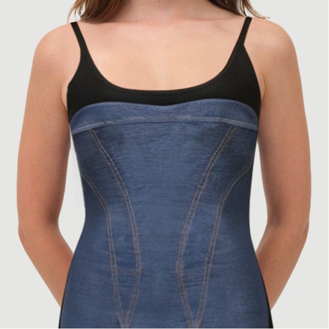 Retro trendy tube top sleeveless woven dress