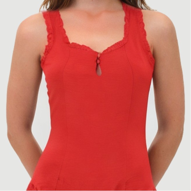 Collarless sleeveless breathable casual dress