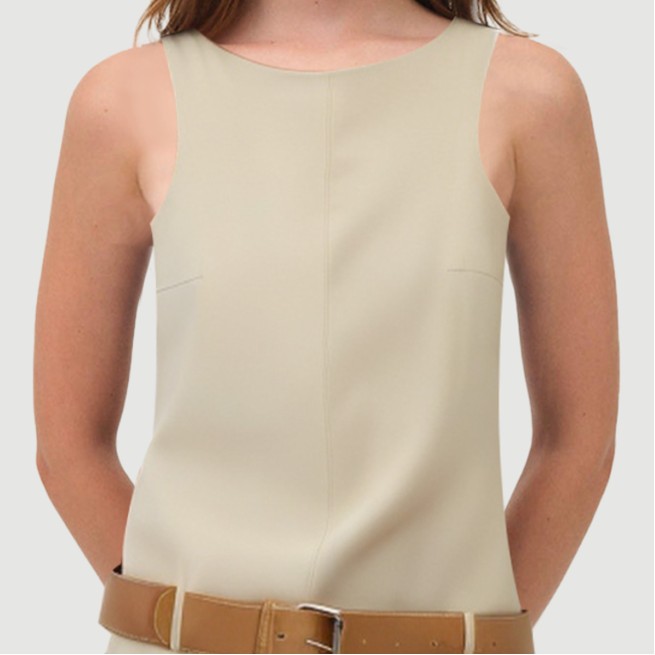 Khaki Sailor Crew Neck Dress
