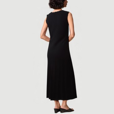 Vintage French Beaded Colorblock Dress