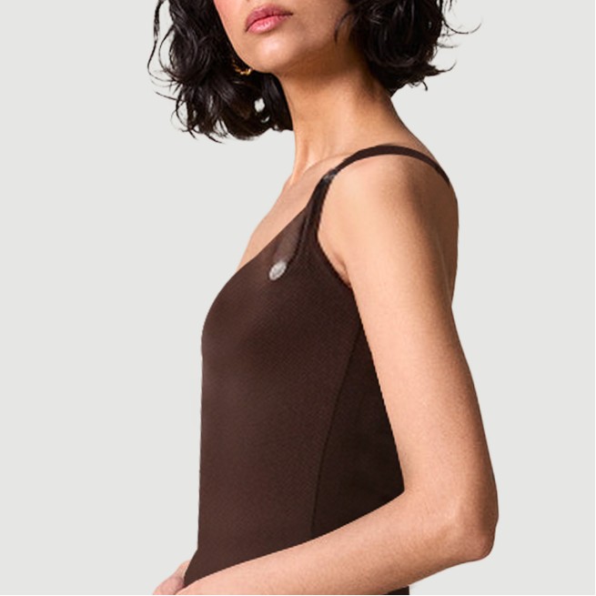 Sexy slim-fit slit back dress