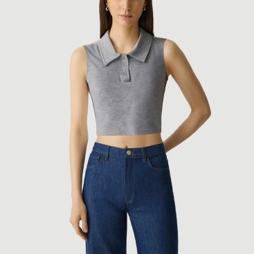 Vintage Sleeveless Slim-Fit Tank Top