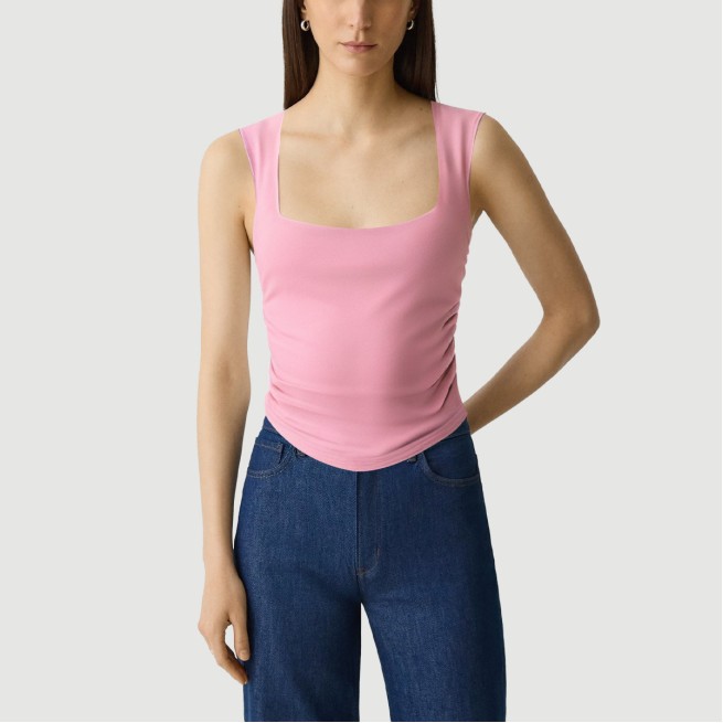 Retro Square Neck Slim Camisole