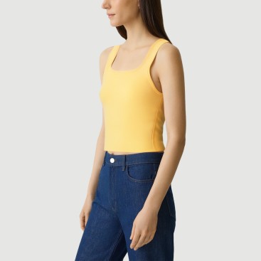 Retro style open back knitted vest