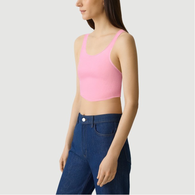 Summer Retro Backless Short Camisole