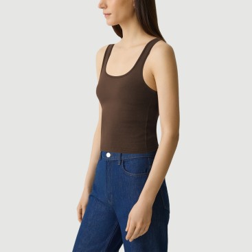 Fashion Square Neck Ribbed Camisole
