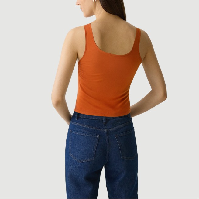 Tricolor Ruffle Sleeveless Camisole