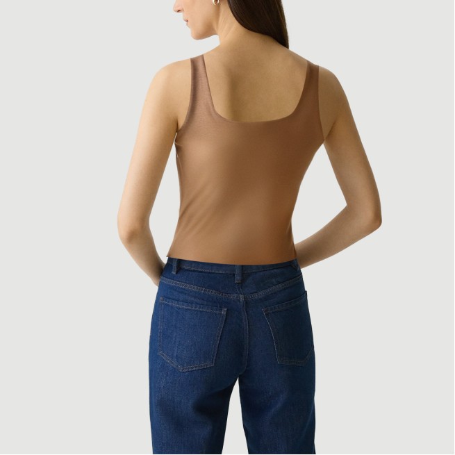 Retro curved patchwork camisole