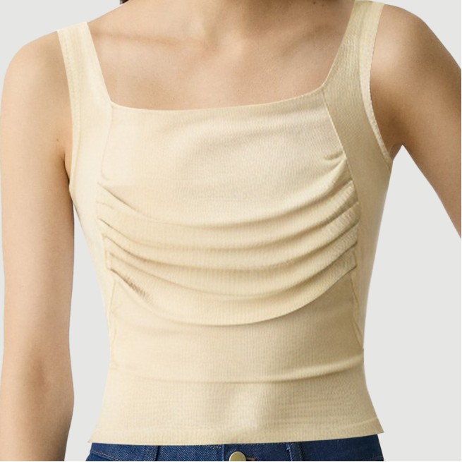Vintage Pleated Padded Camisole