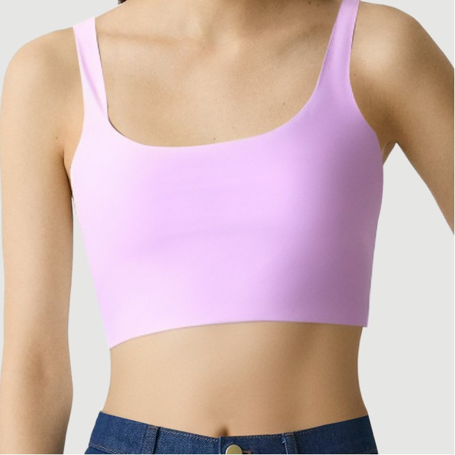 Women's Seamless Sleeveless Knit T-Shirt Top